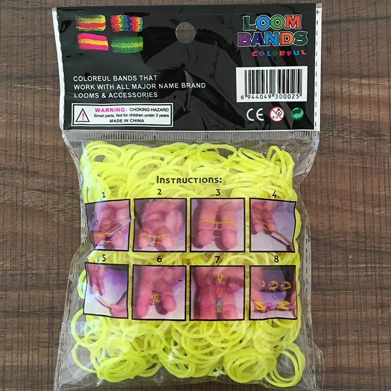 600 шт радужные плетеные резинки, Сменный Набор браслетов своими руками, разноцветные эластичные резинки, самые яркие и прочные ленты