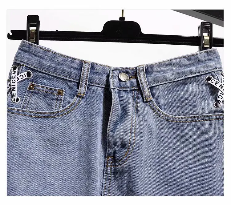 Европейский и американский Стиль летние шорты Для женщин женский синий Высокая Талия Джинсовые шорты Для женщин носить свободные Дырокол джинсовые шорты NS8960