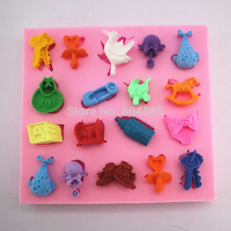 

Food Grade NEW BORN BABY SILICONE MOULD, non stick sugarcraft Sugar paste, candle, Soap Mold 8X7.5X0.8CM FM005