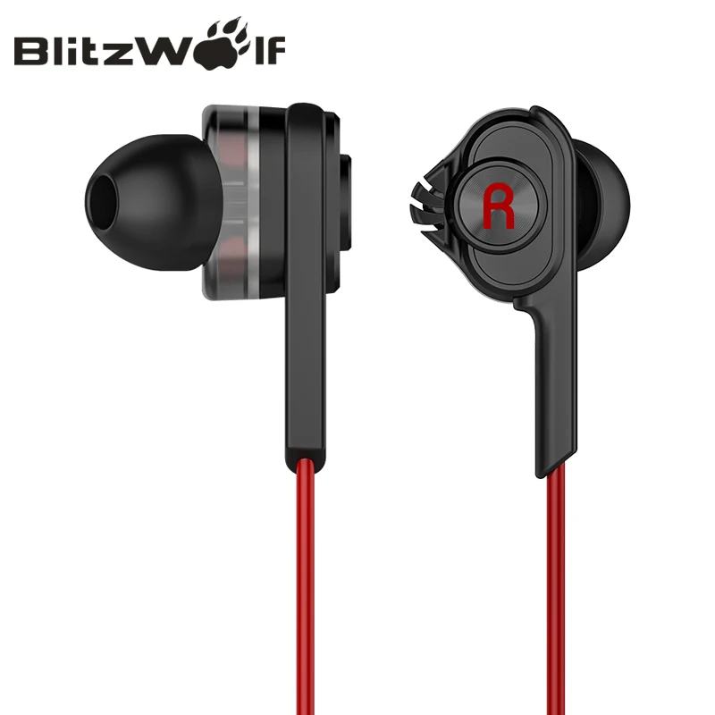 BlitzWolf 3 5mm Wired Earphone With Mic In Ear Earbuds Earphones With Microphone Universal For Samsung