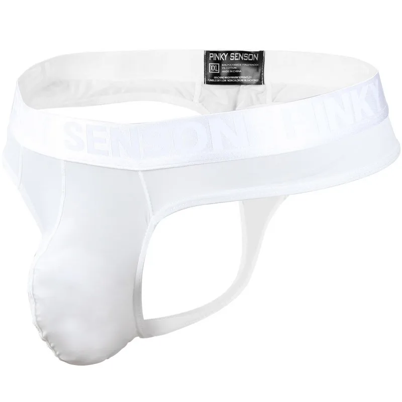 KWA N.Z Гей Нижнее белье jockstrap ice silk thin string homme сексуальные мужские стринги tanga hombre гей