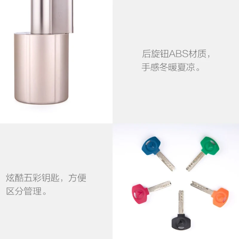 Xiaomi Original Smart Door lock Mechanical Structure Encryption Chip double Verification, Abnormal Alarm Machine Lock Cylinder (4)