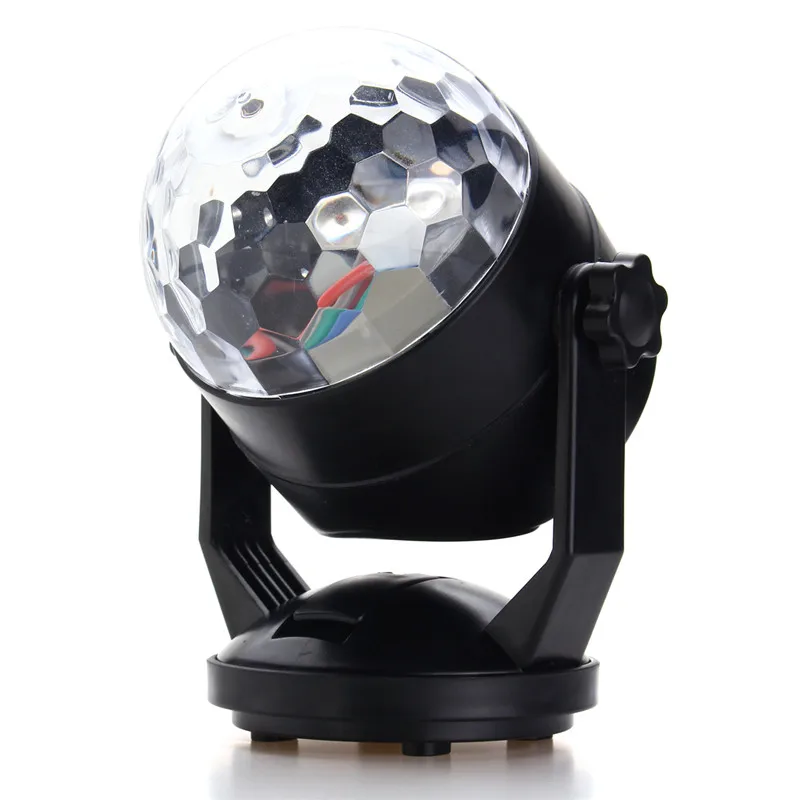 

Auto LED RGB Stage Light Voice Sound Control Night Lamp USB Battery Power Magic Ball Disco Crystal DJ Club Bar Party Decor