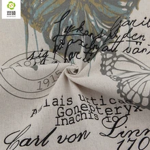 Бабочка Цветок Стиль Хлопок Белье Подушки Подушки Ткань ПОДЕЛКИ Ручной Работы Lline Ткань Для DIY Zakka Шторы, подушка 150*50 см M28