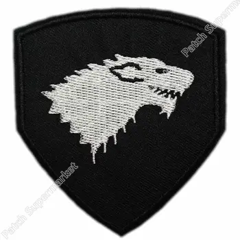 

WINTER IS COMING PATCH GAME OF THRONES HOUSE STARK TACTICAL WOLF BADGE Movie TV Series applique sew on badge New Film