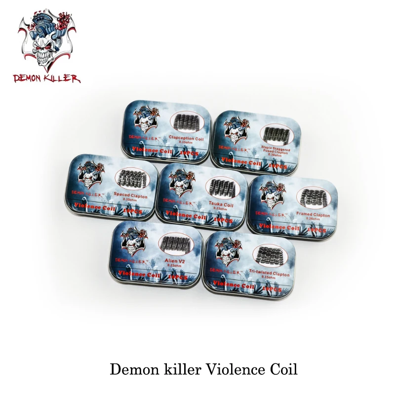 Original Demon killer Violence Prebuilt Coil Clapton AlienV2 Tsuka staple staggered fused vape elektronik sigara For RTA RDA Original Demon killer Violence Prebuilt Coil Clapton AlienV2 Tsuka staple staggered fused vape elektronik sigara For RTA RDA
