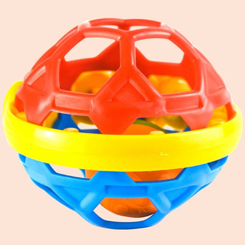 Einstein Plastic Hand Bell Rattle Baby Intelligence Toys Ball Bendy