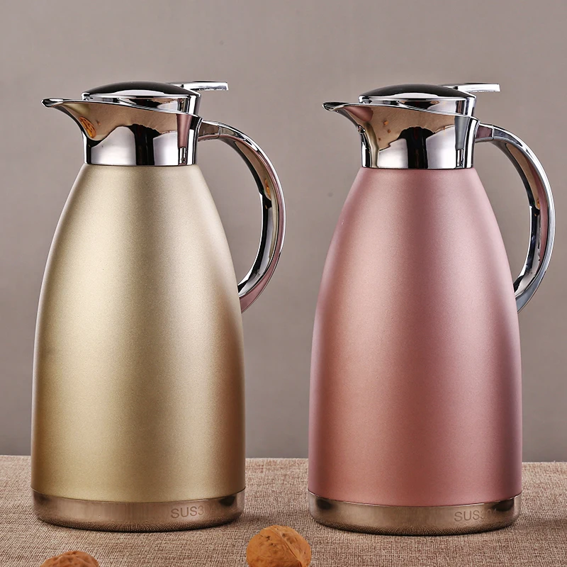 

1.8L/2.3L Vacuum Thermos Coffee Pot Hydro Flask Food Grand 304 Stainless Steel 64 Ounce Travel Bottle Vacuum Insulated Jug
