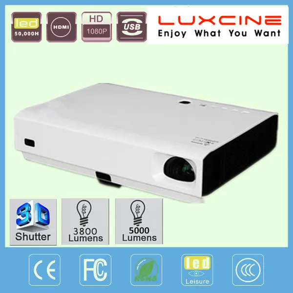 Яркий Смарт Wi Fi 3d проектор/Супер СВЕТОДИОДНЫЙ Лазерный Проектор 3800 Люмен/5000 Люмен