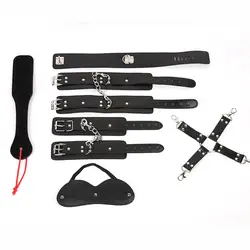Парные наручники для секса БДСМ рабы бондаж из искусственной кожи ограничители Spanks игрушки для женщин взрослые игры наручники Juegos sexales