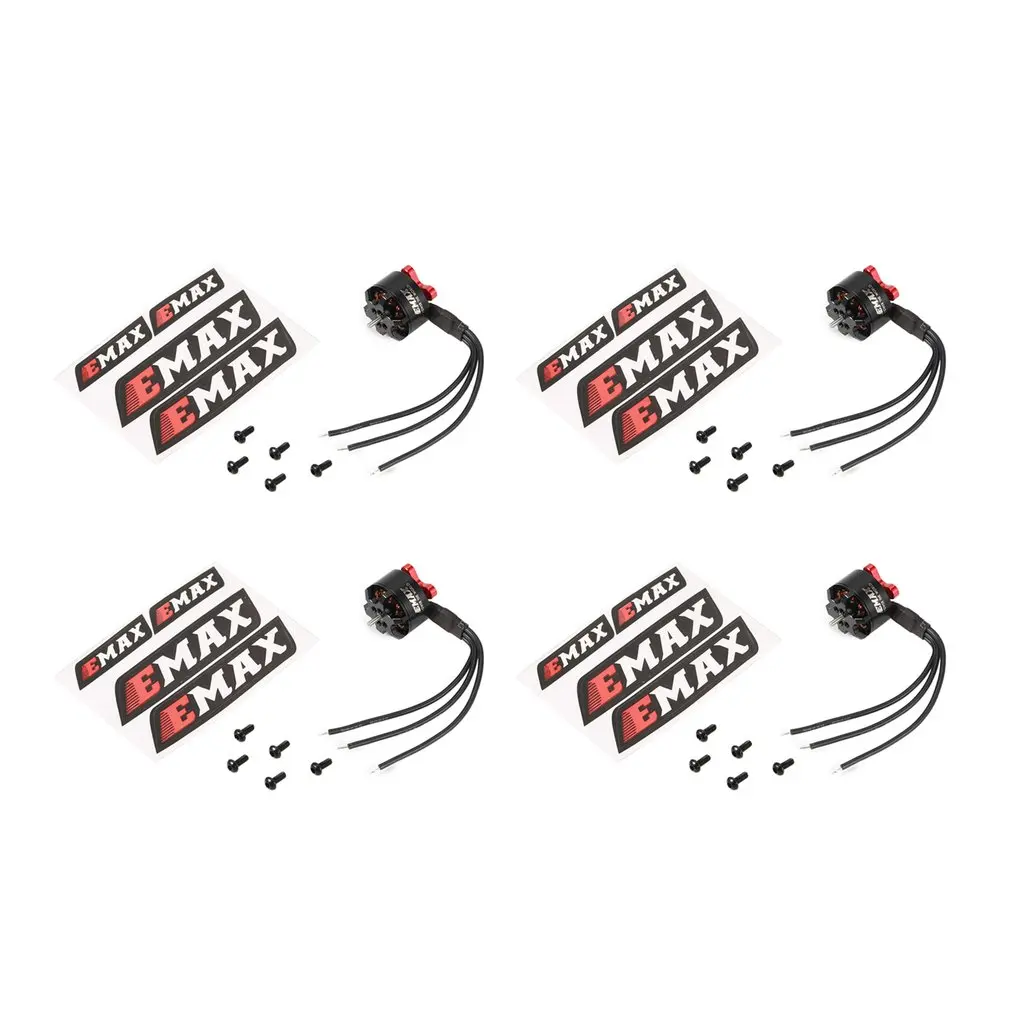 

4pcs Emax RS1306B 2700KV 3-4S Lightweight Powerful Brushless Motor For Micro FPV Racing RC Drone Quadcopter Airplane Spare Parts
