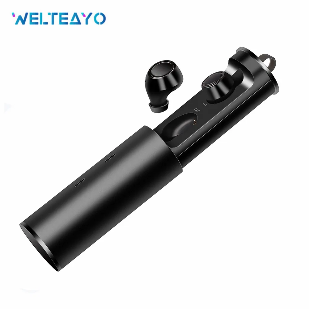 

WELTEAYO TWS 26 5.0 Bluetooth Earphones EDR Mini Twins Stereo Microphone True Wireless Earbuds for All Smart Phone iOS Android