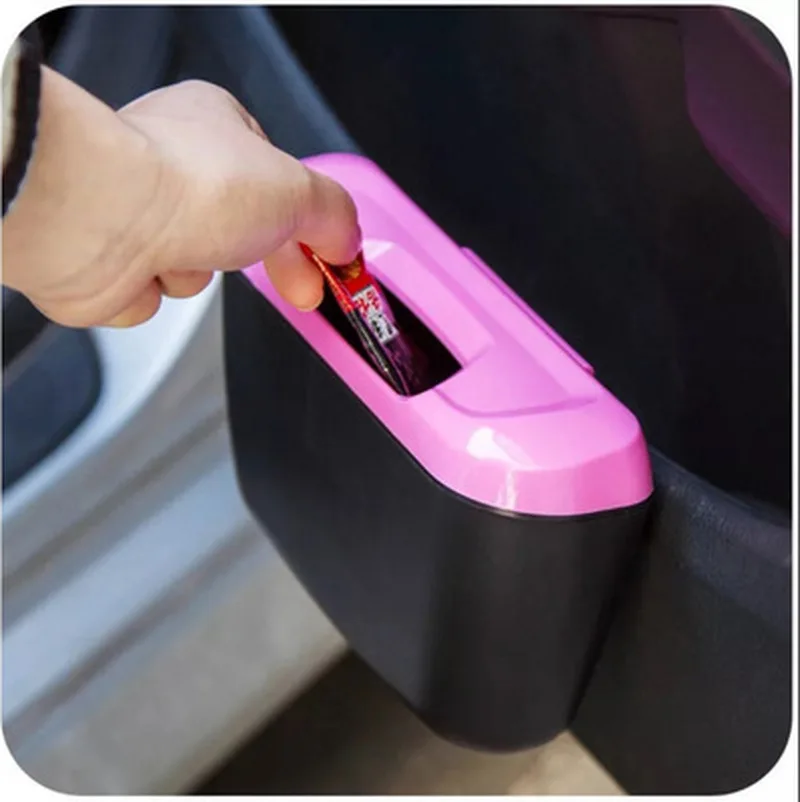 

Universal Travel Auto Car Trash Can Bin Bag Rubbish Garbage Holder Tool Mini Nets Stowing