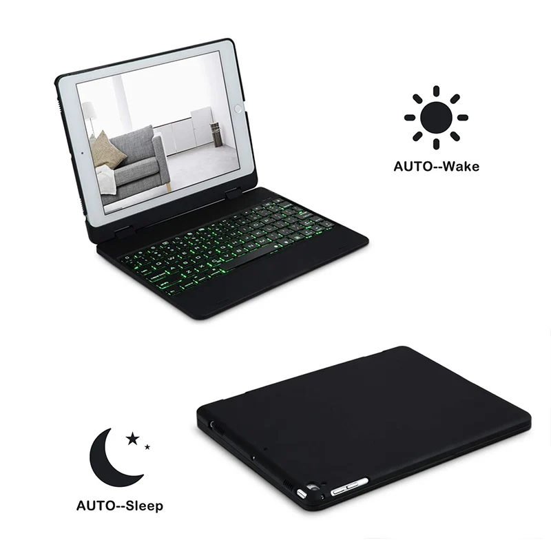 3 For iPad 2018 Keyboard Case