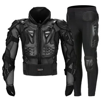 Мотоциклетная Броня костюмы для мотокросса+ шестерни длинные штаны защита мотоциклетная Броня гоночный задний протектор, HZYEYO, D-232 - Цвет: NO 1