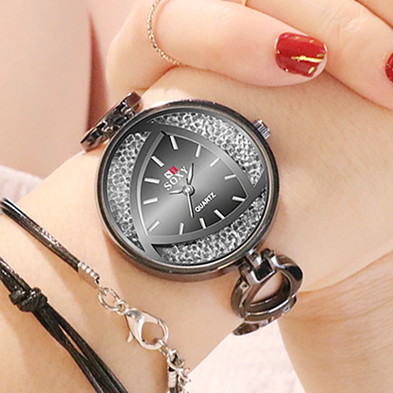 SOXY модные элегантные женские наручные часы женские часы роскошный браслет женские s повседневные кварцевые часы аналог наручные часы Bayan Kol Saati