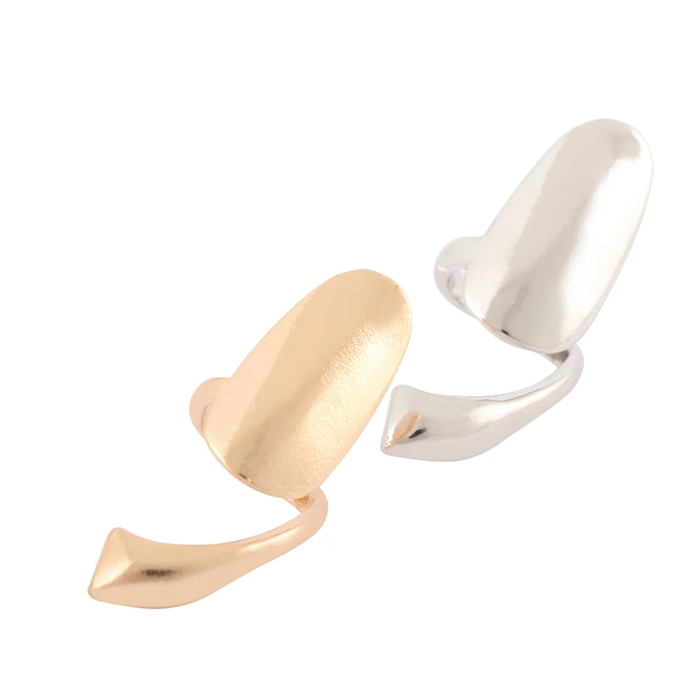 Fashion Punk False Nails Alloy Metal Finger Rings Women Jewelry 1pcs