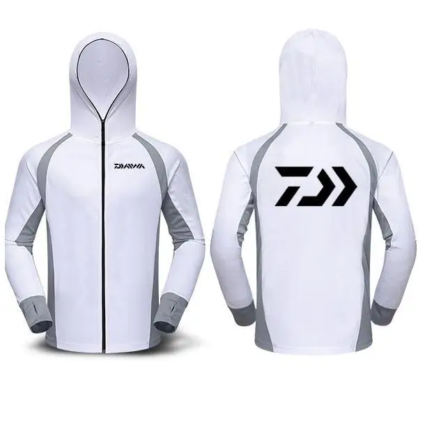 

2018 Hiking Clothing New Hooded Men Hiking T Shirt Quick-drying Long Sleeve Uv Protection Moisture Wicking Shirt