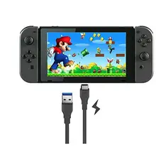 NS аксессуары, зарядный кабель type C для nintendo Switch(USB type C к стандартному USB)-черный 2 м кабель питания для nintendo Switch