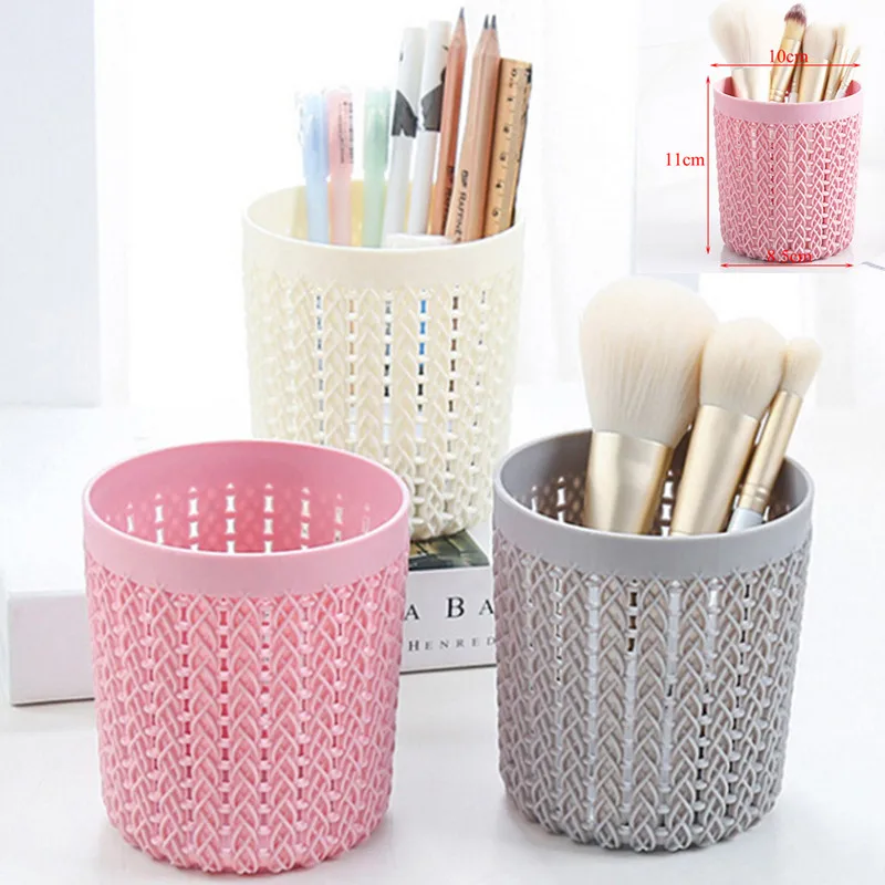 

Cylinder Hollow Cosmetic Brush Box Holder Brushes Organizer Useful Makeup Tool Kits Cylinder Storage Empty Holder