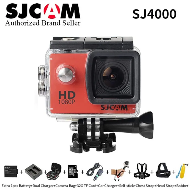 

Original SJCAM SJ4000 Action Camera Sports DV 2.0 inch Diving 30M Waterproof HD 1080P Extreme Helmet mini Camcorder SJ 4000 cam
