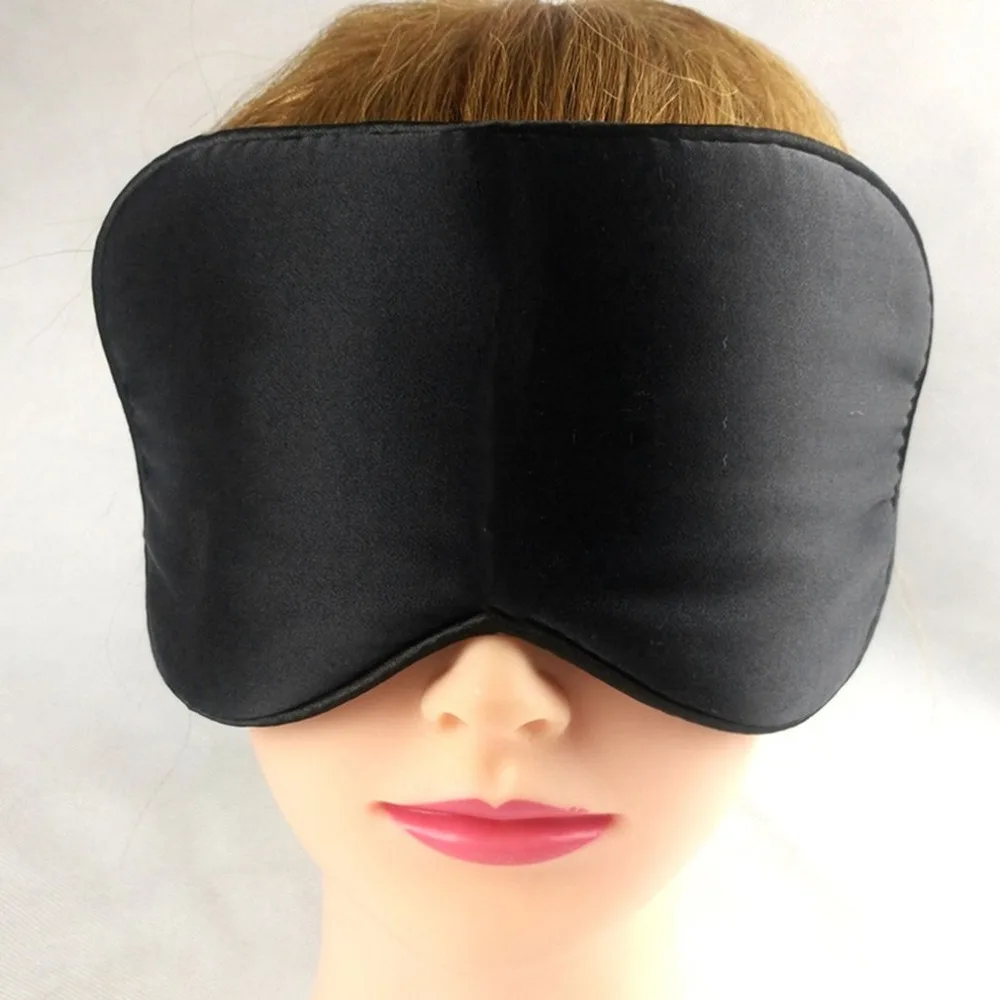 Soft Silk Sleeping Eye Mask Double Elastic Band Bandage