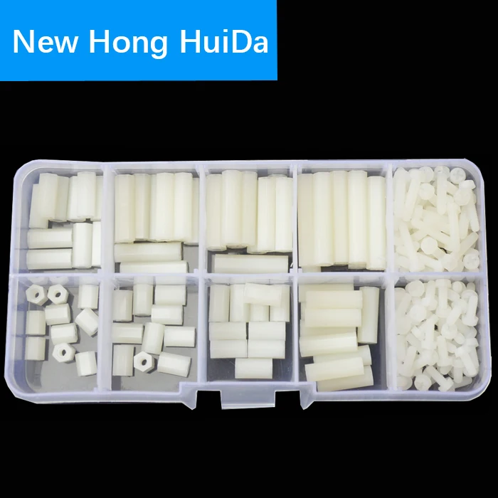 

M2.5 Female Nylon Hex Standoff Plastic Thread PCB Motherboard Spacer Assortment Kit White Quadcopter Drone ComputerCircuit Board