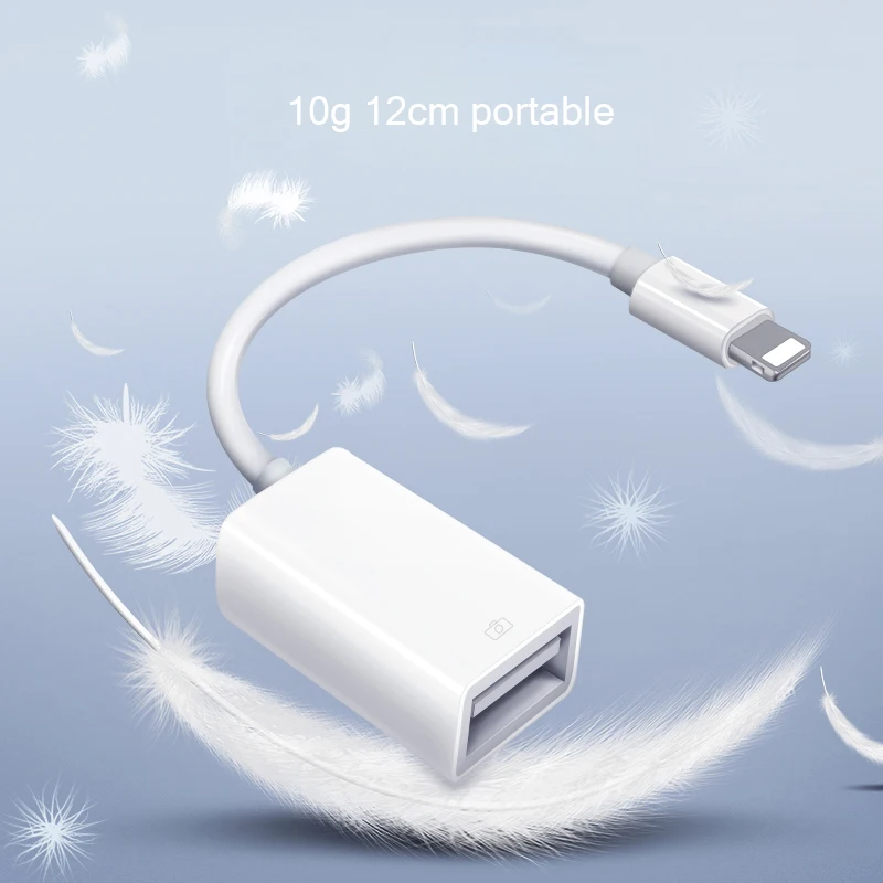Адаптер OTG USB Lightning для портативной камеры SLR конвертер клавиатуры гарнитуры