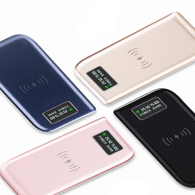 Portable 10000mah QI Wireless Charger Power Bank with Digital Display External Battery Dual USB Powerbank for iPhone Samsung Portable 10000mah QI Wireless Charger Power Bank with Digital Display External Battery Dual USB Powerbank for iPhone Samsung