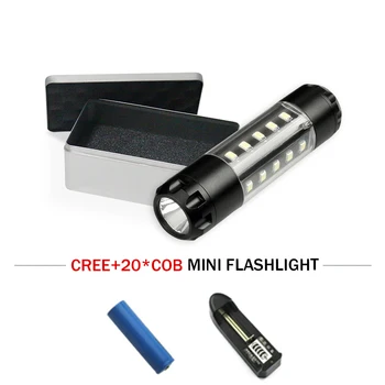 

LED Flashlight CREE T6 Glare torch 360 Degree Lighting Mini New Lantern Waterproof Rechargeable 14500 Battery Camping Fishing