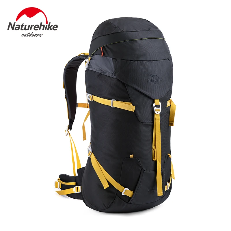 

NatureHike Professional Mountaineering Backpack Waterproof Big Capacity 45L Outdoor Mountain Backpacks Women Bag Black
