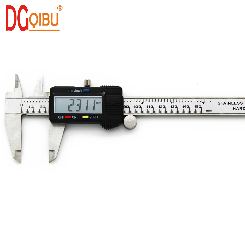

Electronic Digital Vernier Caliper 150mm Stainless Steel Rule Gauge Micrometer 6 Inch LCD Measuring Ruler Tool