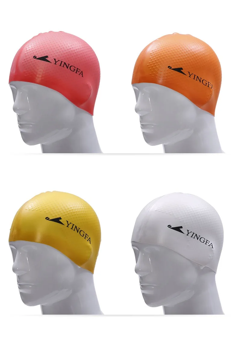 Silicone Swimming Cap For Men Women Children Kids Long Hair Hood Ultrathin Hat Protect Ears Waterproof New Arrival