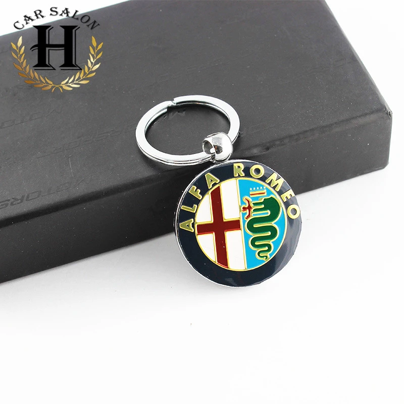 ALFA ROMEO Car Logo Key Chain Logo Keychain Key Ring 