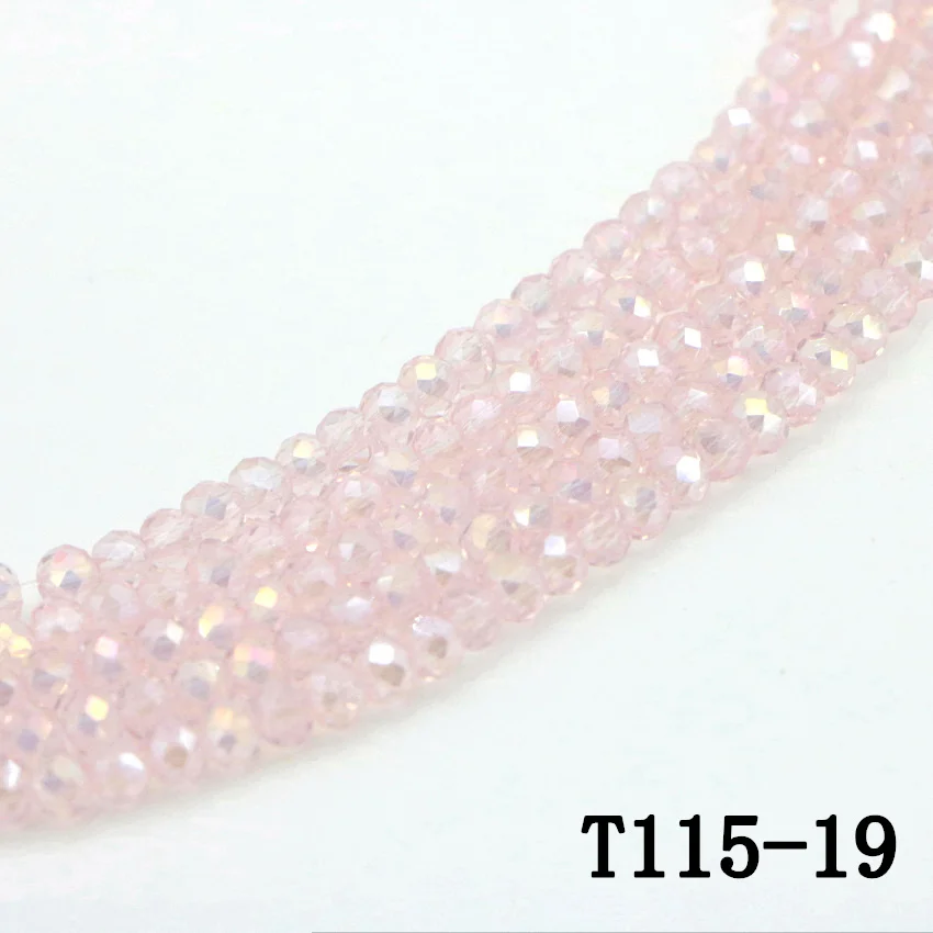 20 Pink natural crystal beads (5)