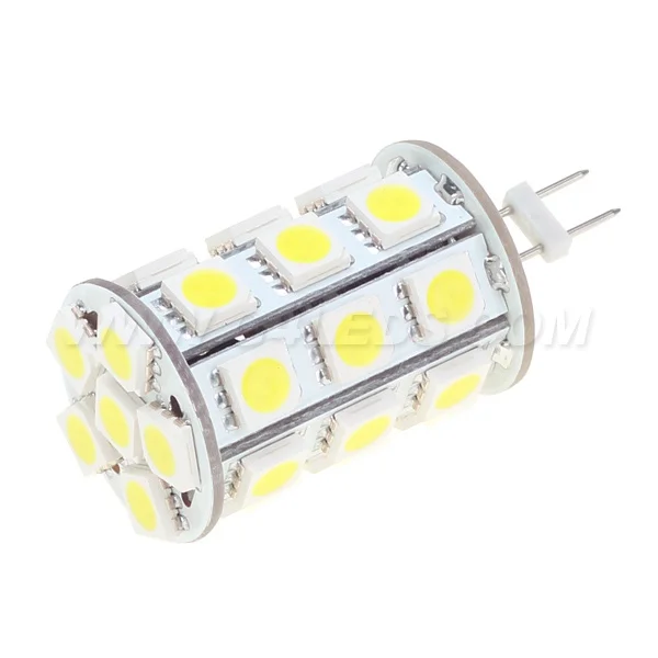 27LED Dimmable G4 База SMD 5050 супер яркий до 540-594LM Bi-pin12VDC 12VAC кораблей автомобилей тележки лампа 10 шт./партия