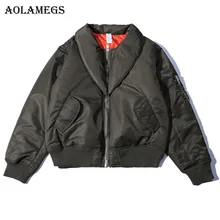 Aolamegs Down Jacket Men Solid Thick Winter Jacket Men Turn-down Collar Couple Parkas Casual Windproof Coat Mens Winter Brand