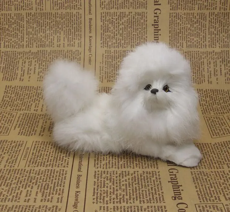 

The simulation poodles Small dog home furnishing articles on VIP simulation Photography props simulation fur animals