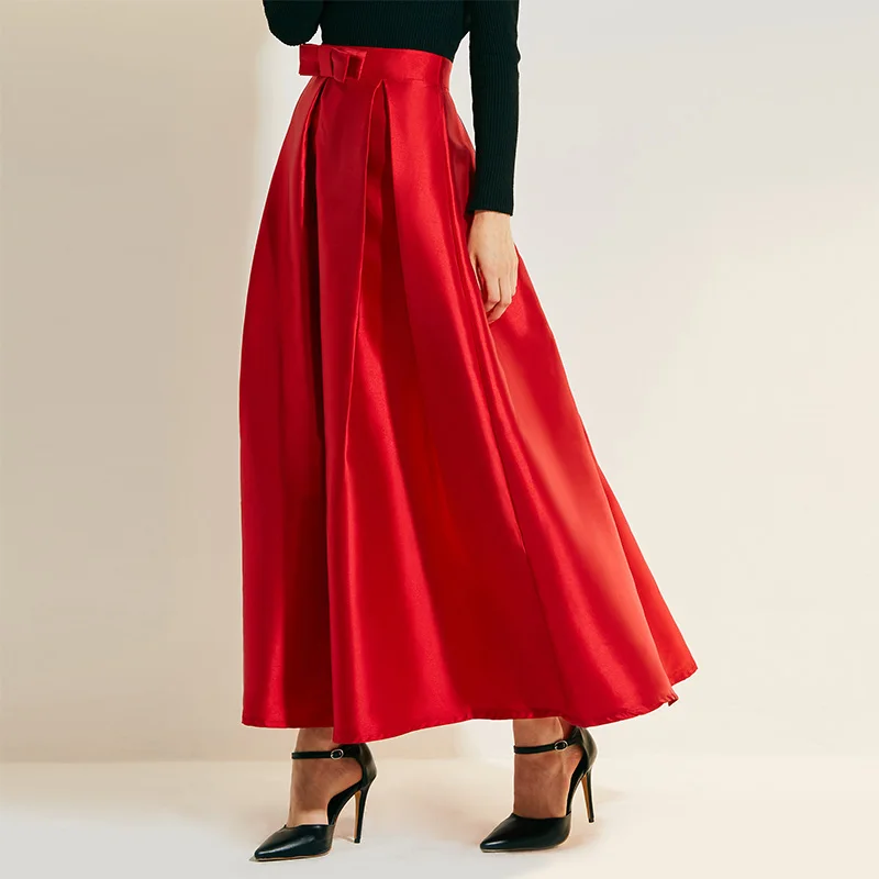 Plain red skirt Clearance