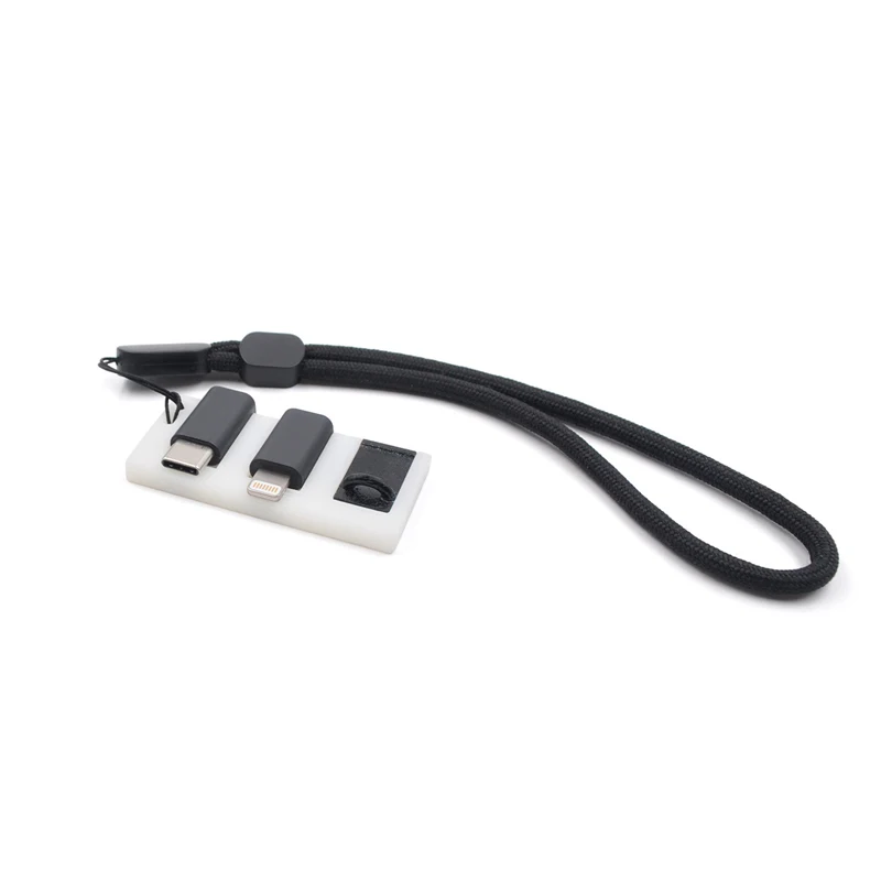 

DJI OSMO Pocket Adapter Storage Case Type-C for lightning Connector Plug Storage Case Clip with Wrist Strap Anti-Lost Parts