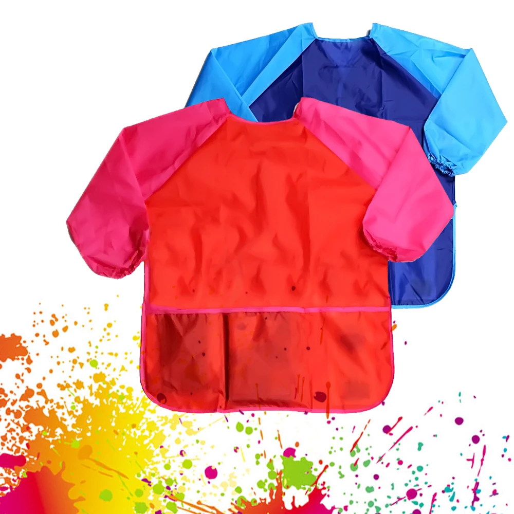 Children Baby Todder Waterproof Long Sleeve Art Smock