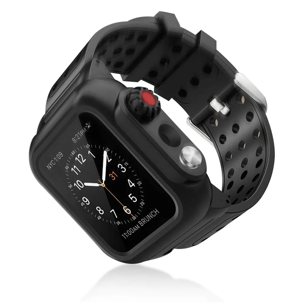 Спортивные Водонепроницаемый ПК чехол для Apple Watch серии SE 6 5 4 3 40 мм/42/38/44 мм Экран