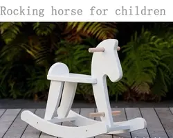 4204 детская лошадка-качалка из массива дерева детское кресло-качалка детская игрушка подарок на день рождения