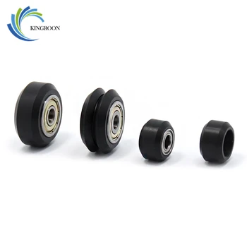 

10pcs Plastic Wheel POM Small Big V-slot Models Pulleys 3D Printer Parts MR105 Ball Bearings Round Idler Gear V Type Perlin Part