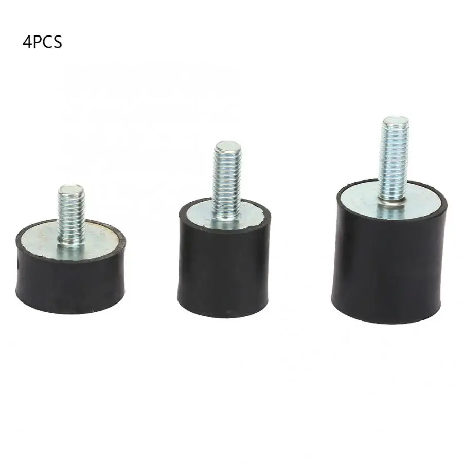 

4pcs M8 Rubber Mounts Anti Vibration Silentblock Car Boat Bobbins or Air compressors Engines Water Pumps etc