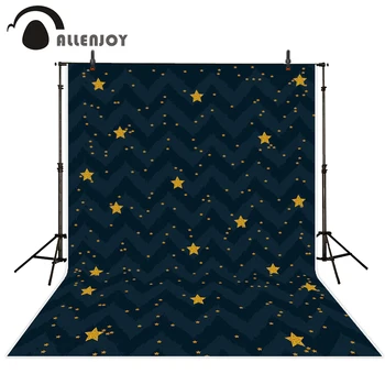 

Allenjoy photography backdrops dark blue chevron golden star classic photography studio backgrounds photo background vinyl cloth