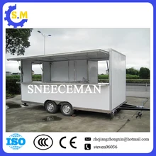 mobile food cart trucks snack food cart can be customized color food trailer