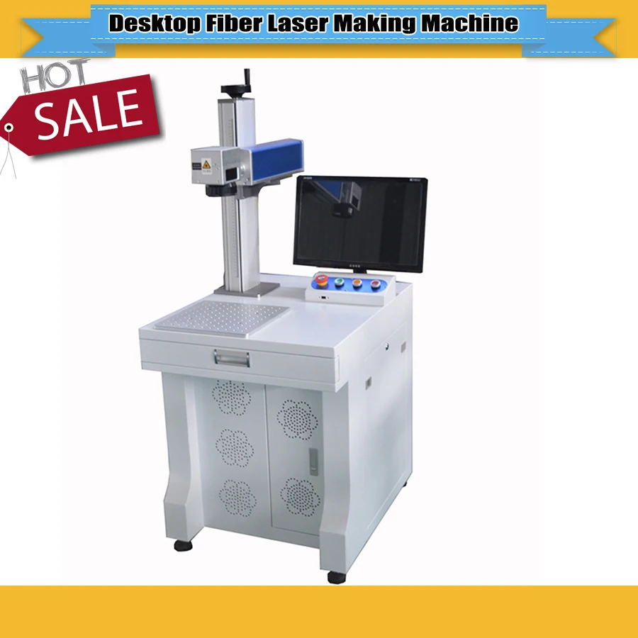  High Quality Desktop Fiber Laser marking machine Connected to the computer/laser marking machine me