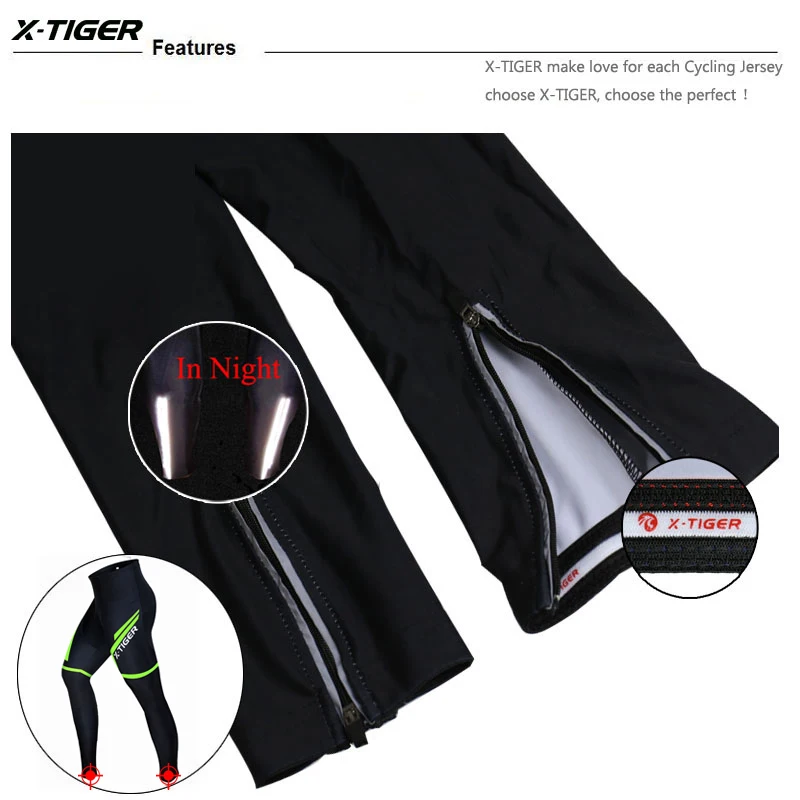 X-TIGER Pro, зимние термоштаны для велоспорта с 5D гелевыми вставками, штаны для горного велосипеда, колготки для гоночного велосипеда, велосипедные штаны для мужчин