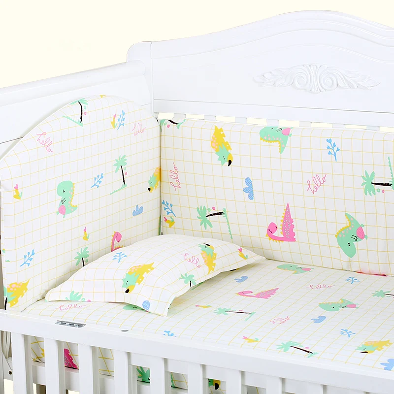 Simple Animals Print Cotton Baby Bedding Set Kids Organizers